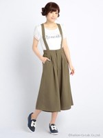 【Tralala】フレアガウチョパンツ/アイボリー