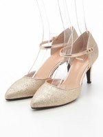 【vanitybeauty】【柔らかSoft Insole】ポインテッドセパレートパンプス/ブラックコンビ