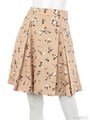 オリジナルスプレーローズ柄スカート/ボルドー