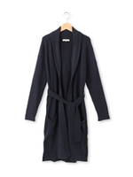 ガウン風ロングカーディガン/ダークグリーン(023)