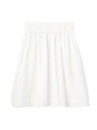 キャンバスリネンギャザースカート/オフホワイト(003)