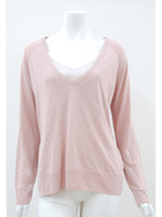 シルク混       キャミレイヤードニット/PK