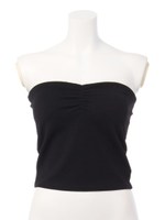 バストギャザーベアTOP/ブラック