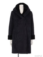 フェイクムートンコート/グレー