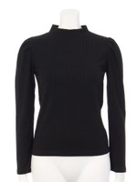 プチハイリボン風長袖プルオーバー/サックス