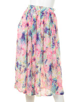 ボタニカル柄スカート/GRN