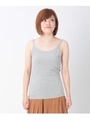 ラインストーン付きキャミソール/グレー(012)