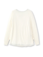 レースドッキングニットプルオーバー/ブラック(019)