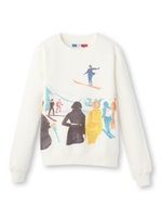 G.Kero ドローイングイラストスウェット/ホワイト(101)