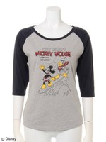 MICKEY/BIG WAVE TEE/グレー