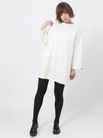 MOCK NECK H/S TOP/WHITE