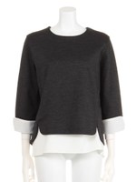 【Sov.】アルファウールストレッチポンチTOPS/ブラック