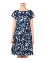 カモフラージュ×ドットプリントワンピース/ネイビー(193)