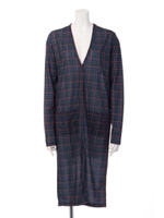 チェックロングカットガウン/ハイショク