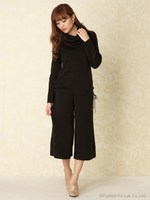 ニットガウチョSET　UP/WHT