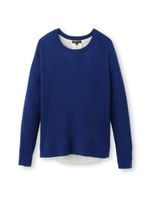 バックシャン切り替えニット/ブラック(019)