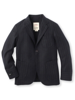 フラノストライプカジュアルジャケット/ネイビー(393)