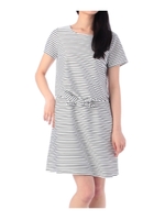 前結びボーダーワンピース/ホワイト(301)