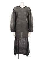 Knit Mesh Dress/ブラック