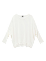 [L]ボートネックドルマンスリーブニット/イエロー系(030)