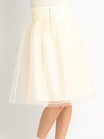 【LIZ LISA】バレリーナモチーフ付チュールスカート/ピンク