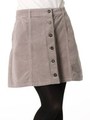コール台形スカート/茶系