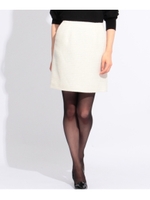 チェックツイードスカート/ホワイト(402)