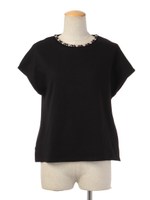 ビジューネックトップス/BE