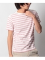 ボーダークルーネックTシャツ/レッド(162)