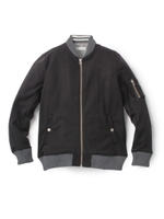 カットジャージブルゾン/ダークグレー(013)