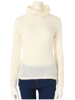 ハイネックニット/ホワイト