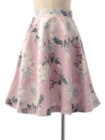 パステルフラワーフレアスカート/PK