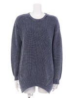 ピグメントルーズニットTOPS/LGRY