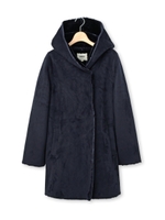 フェイクムートンフードコート/ダークブラウン(043)