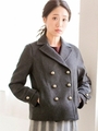 メルトンピーコート/Ｃ／グレー