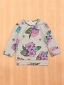 ランタナプリント長袖Ｔシャツ/杢グレー