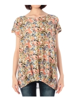 前タックプリントプルオーバー/ピンク系(173)