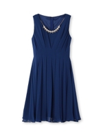 Dorry Doll フレアビジューワンピース/ネイビー(093)