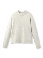 [L]ラメ混ハイネックニット/ライトグリーン(021)