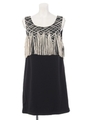 【DEBY DEBO】ABEYTO SLEEVELESS FRINGE DRESS/NOIR