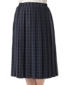 ウィンドーペンプリーツスカート/Navy