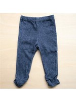 カットデニムフル丈スパッツ/ネイビー