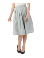 サッカーストライプフレアスカート/グリーン(322)