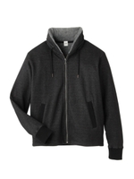 デニムムートンボリュームネックパーカー/ブラック(019)