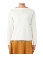 ハイゲージドロップショルダーニット/オフホワイト(003)