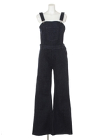 フレアデニムサロペット/BLU