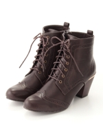 レースアップショートブーツ/CM/PU