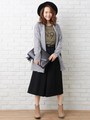 【11/26 ヒルナンデスご紹介商品】ミル起毛/トッパー/グレー／モク