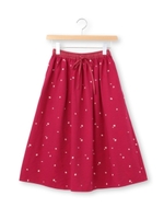 きつねエンボス起毛スカート/ネイビー(093)