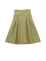 ツイルミドルスカート/カーキ